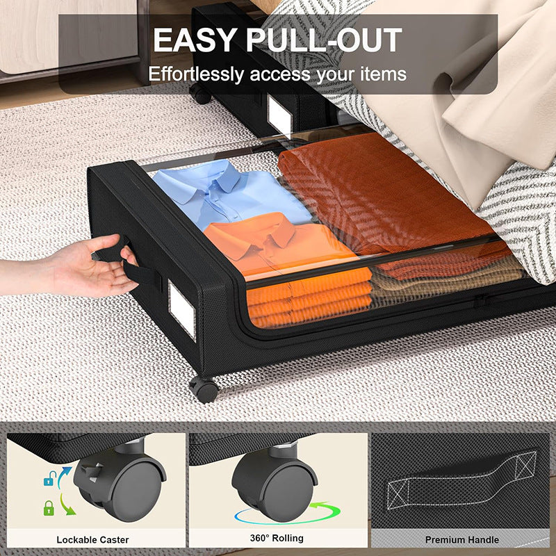 Underbed Storage Box Foldable Fabric Organizer